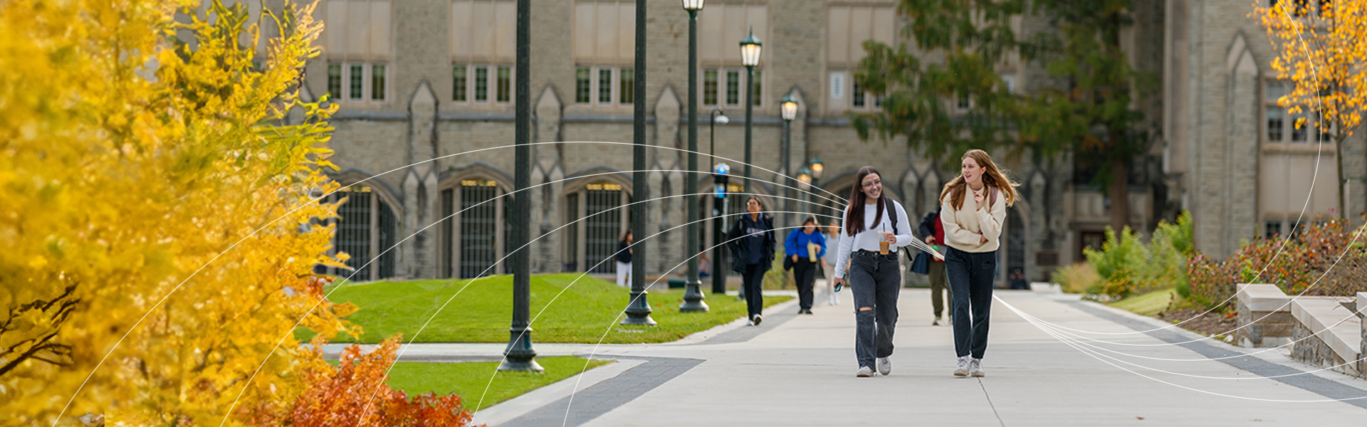 Students on campus